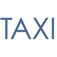 logo palabra taxi